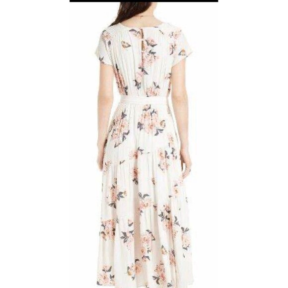 Free People All I Got Printed Ivory Floral Maxi Dress Size 0 - Picture 10 of 12